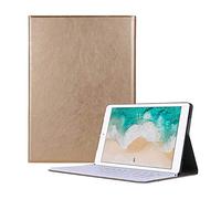 SSLQYLEE Bag for iPad 10.2 inch 2019, Wireless Keyboard Stand Cover PU-Leather-Flip-Tablet-Case-Keyboard Cover for iPad Air Pro 10.5 inch (Color : Gold, Size : For Air 10.5 2019)
