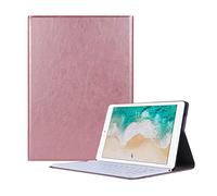 SSLQYLEE Case for iPad 10.2 inch 2019, Wireless Keyboard Stand Cover PU Leather Flip Tablet Case Keyboard Shell Case for iPad Air Pro 10.5 inch (Color : Rose Gold, Size : for Pro 10.5 2017)