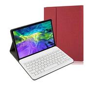 SSLQYLEE Case for iPad Air 4 10.9 2020, Wireless Keyboard Tablet Protection Case Shockproof Stand Cover with Pencil Slot for iPad Air 4 10.9ch (Color : Red)