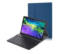 SSLQYLEE Case for iPad Air 4 10.9 2020, Wireless Keyboard Tablet Protection Case Shockproof Stand Cover with Pencil Slot for iPad Air 4 10.9ch (Color : Blue)