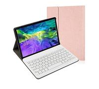 SSLQYLEE Case for iPad Air 4 10.9 2020, Wireless Keyboard Tablet Protector Case Shockproof Stand Cover with Pencil Slot for iPad Air 4 10.9ch (Color : Pink)
