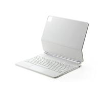 SSLQYLEE Smart Magic Keyboard for iPad Air 4 10.9 Inch Case Keyboard Cover (Colour: White, Size: Pro 11)