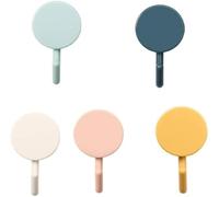 Ssmmam 5Pcs Self Adhesive Wall Hook, Decorative Cute Towel and Key Holder Hooks for Bathroom, Office and Closet, Home Storage Organizers for Flatware