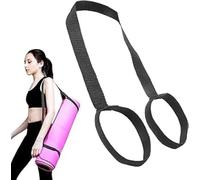 Ssmmam Yoga Mat Carrier with Adjustable Non-Slip Strap, Nylon Fitness Mat Holder Doubles as Resistance Band for Pilates, Stretching and Gym Exercises