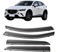 SsMmtin 4 Pcs Wind Deflectors for Mazda CX-3 2016-2021, Front and Rear Side Windows Sun Visors Wind Shield Accessories