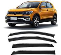 SsMmtin 4 Pcs Wind Deflectors for VW T-Cross Tacqua 2019 2020 2021 2022, Car Window Rain Cover, Rain Deflector, Side Window Air Deflectors