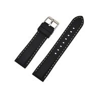 SSNAWBA 16mm 18mm 20mm 22mm 24mm Silicone Watchband Sport Waterproof Men Women Quick Release Bracelet Band Strap Compatible With Gear S3 Ticwatch(Black Green,16mm)