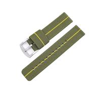 SSNAWBA 18mm 20mm 22mm 24mm Woven Nylon Strap Quick Release Men Sport Replace Wrist Band Compatible With Samsung S3 Compatible With Huawei Watch GT 2 46mm Compatible With Amazfit(Green yellow S,18mm)