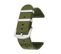 SSNAWBA 18mm 20mm 22mm 24mm Woven Nylon Strap Quick Release Sport Replacement Band Compatible With Samsung Watch3 S3 Compatible With Huawei Watch GT 2 46mm Compatible With Amazfit(Army green,22mm)