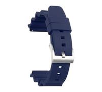 SSNAWBA 20mm 22mm Silicone Strap Quick Release Sport Waterproof Diving Men Rubber Replacement Bracelet Band Watch Accessories Compatible With Seiko(Blue silver,20mm)