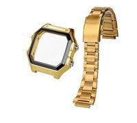 SSNAWBA AE1200 Metal Conversion Kit - Premium 304 Steel Case + Bezel + Glass Seal Ring Compatible With Casio AE-1200WH Mod, DIY Watch Accessories(Gold case-band)