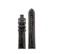 SSNAWBA Compatible With Mido M005430/614 M021407 Citizen BM8475 Black Orange Watchband Nylon Leather FKM Watch Strap 20 21 22 23mm Bracelet Soft(Leather style,23mm)