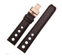 SSNAWBA Compatible With Tissot Sports Racing Series PRS516 T91 1853 Genuine Leather Bracelet Compatible With Chopin Watchband Top Layer Cowhide Watch Band 20mm(Brown brown r-gold)