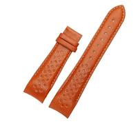 SSNAWBA Curved Interface Leather Watch Strap Compatible With Mido Multifort Series M025.407 M025.627 M005.430 Cowhide Leather Watchband 22 23mm Belt(Brown-No buckle,23mm)