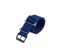 SSNAWBA Rubber Strap Ultra Thin 20mm 22mm Compatible With IWC Citizen TUDOR Collar Hidden FXD One-piece Silicone Watch Band Men Waterproof Bracelet(Dark blue-black,22mm)