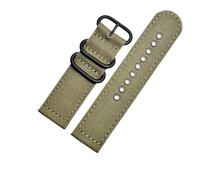 SSNAWBA Universal Canvas Nylon Watch Strap Compatible With Casio PROTREK 5571 PRW-6600Y 5497 PRG-600Y/650 Watch Band Quick Release 24mm Bracelet(Army green-Black)
