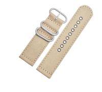SSNAWBA Universal Canvas Nylon Watch Strap Compatible With Casio PROTREK 5571 PRW-6600Y 5497 PRG-600Y/650 Watch Band Quick Release 24mm Bracelet(Khaki-Silver)