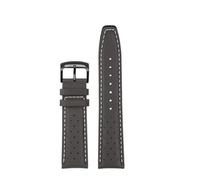 SSNAWBA Universal Retro Cowhide Watch Strap Compatible With Citizen FF Series Pilot CA4500-16X/12E CA4505-80L CA4558 CA4559 Watchband 22mm Bracelet(Grey-Black A)