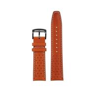 SSNAWBA Universal Retro Cowhide Watch Strap Compatible With Citizen FF Series Pilot CA4500-16X/12E CA4505-80L CA4558 CA4559 Watchband 22mm Bracelet(Brown-Black A)