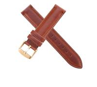SSNAWBA Watch Strap Brown With Rose Gold Clasp Watchband 14mm 18mm 20mm Compatible With DW Daniel Wellington Watch Band(Brown-Gold Buckle,12mm)