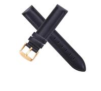 SSNAWBA Watch Strap Brown With Rose Gold Clasp Watchband 14mm 18mm 20mm Compatible With DW Daniel Wellington Watch Band(Blacke-Gold Buckle,15mm)