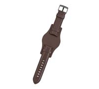 SSNAWBA With Tray Cowhide Watchband Compatible With Panerai PAM111/441 Fossil CH2564 CH2565 Casio MDV-106 MTP-VD01Watch Strap 22mm Brown Black Strap(Brown-Black,22mm)