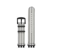 SSNAWBA Woven Nylon Watch Strap Compatible With Swatch Irony YVS420 YVS454 YVS451 YVS400 Canvas Wacthband Modified Breathable Wristband 17 19 21MM(A14-black,21mm)