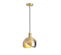 SSNCcNC Modern Minimalist Pendant Light Nordic Dining Room lamp Creative Design Metal Glass Hanging lamp Bedroom Pendant lamp Hanging Light for Living Room Kitchen Island e27*1 Ø20cm