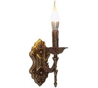 SSNCcNC Vintage Wall lamp Inside European/American Candles Wall lamp Retro Rustic Iron Wall Lighting Antique Bedside lamp for Stairs Hallway Aisle Loft bar Coffee Shop Bedroom E14,C