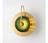 SSNCcNC Wall lamp LED Inside Modern Creative Design Minimalism More Decorative Wall lamp Green Glass Metal Wall Lights Warm White 3000K for Living Room Bedroom Stairwell Hallway 25 * 31cm