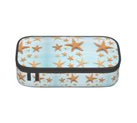 ssnmuk 3D Beautiful Maritime Summer Large Capacity Compartment Stationery Bag, Travel Bag, Office Supplies Box, Makeup Bag