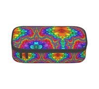 ssnmuk Bright Color Large Capacity Compartment Stationery Bag, Travel Bag, Office Supplies Box, Makeup Bag