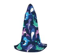 ssnmuk dolphin Hooded cloak, fit for elf/wizard role-playing, costume parties, and cold weather gatherings
