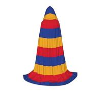 ssnmuk Flag of Armenia Hooded cloak, fit for elf/wizard role-playing, costume parties, and cold weather gatherings
