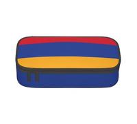 ssnmuk Flag of Armenia Large Capacity Compartment Stationery Bag, Travel Bag, Office Supplies Box, Makeup Bag