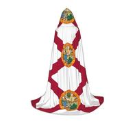 ssnmuk Flag of Florida Hooded cloak, fit for elf/wizard role-playing, costume parties, and cold weather gatherings