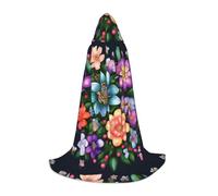 ssnmuk Flower Diamond Paintings Hooded cloak, fit for elf/wizard role-playing, costume parties, and cold weather gatherings