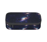 ssnmuk Galaxy in The Universe Large Capacity Compartment Stationery Bag, Travel Bag, Office Supplies Box, Makeup Bag