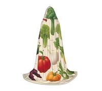 ssnmuk Introduction of various vegetables Hooded cloak, fit for elf/wizard role-playing, costume parties, and cold weather gatherings