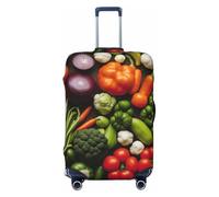 ssnmuk Introduction of Various Vegetables Print Elastic Luggage Protection Cover, fit for Most suitcases, to Prevent Scratches