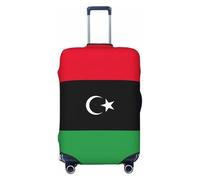 ssnmuk Libyan Flag Print Elastic Luggage Protection Cover, fit for Most suitcases, to Prevent Scratches
