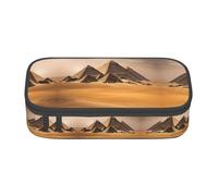 ssnmuk Pyramids of Egypt Large Capacity Compartment Stationery Bag, Travel Bag, Office Supplies Box, Makeup Bag