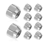 SSNNUU 10PCS 1/2 20 Lug Nuts Set, Carbon Steel Open Hex Trailer Lug Nuts for Wheel Hubs
