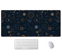 SSOIU Celestial Stars and Magic Eyes Desk Mat, Extra Large Gaming Mouse Pad, Keyboard Mat, XXL Extended Gaming Mouse Pad, 35.5" X 15.7", Constellations