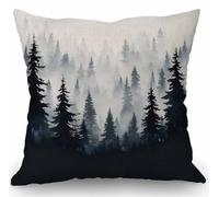 SSOIU Watercolor Mountain Throw Pillow Covers Farmhouse Decorative Square Pillow Covers 18x18 Inches for Farmhouse Home Decor