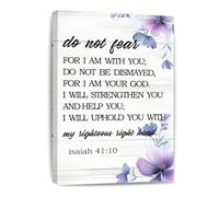 SSOPTMCB Do Not Fear Bible Verse Wall-Art Inspirational Scripture Quote from Isaiah for Strength and Courage Christian Home Decor and Gift Idea(Framed,16x24inch(40x60cm))