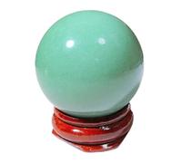 SSOPTMCB Green Stone Ball Quartz Crystal Round Sphere Home Office Decoration Collection Gem Ornament,30mm Gemstone Stone