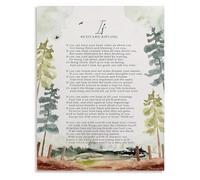 SSOPTMCB IF Poem Wall-Art - Rudyard Kipling Inspirational Quote for Home, Office, and Classroom Decor(Framed,16x24inch(40x60cm))