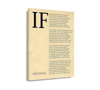 SSOPTMCB If Rudyard Kipling Poem Poster Motivational Wall-Art Print Inspirational Quote for Office Decor Bedroom Library Gift for Readers(Unframed,08X12inch(20X30cm))