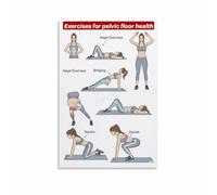 SSOPTMCB Kegel Exercises Poster Complete Pelvic Floor Workout Guide for Strength and Incontinence Support Private Home or Office(Unframed,12x18inch(30x45cm))